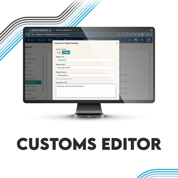 Customs Editor